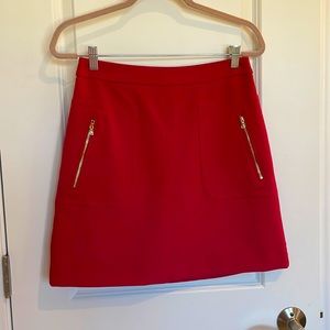 New without tags red skirt from loft size 2